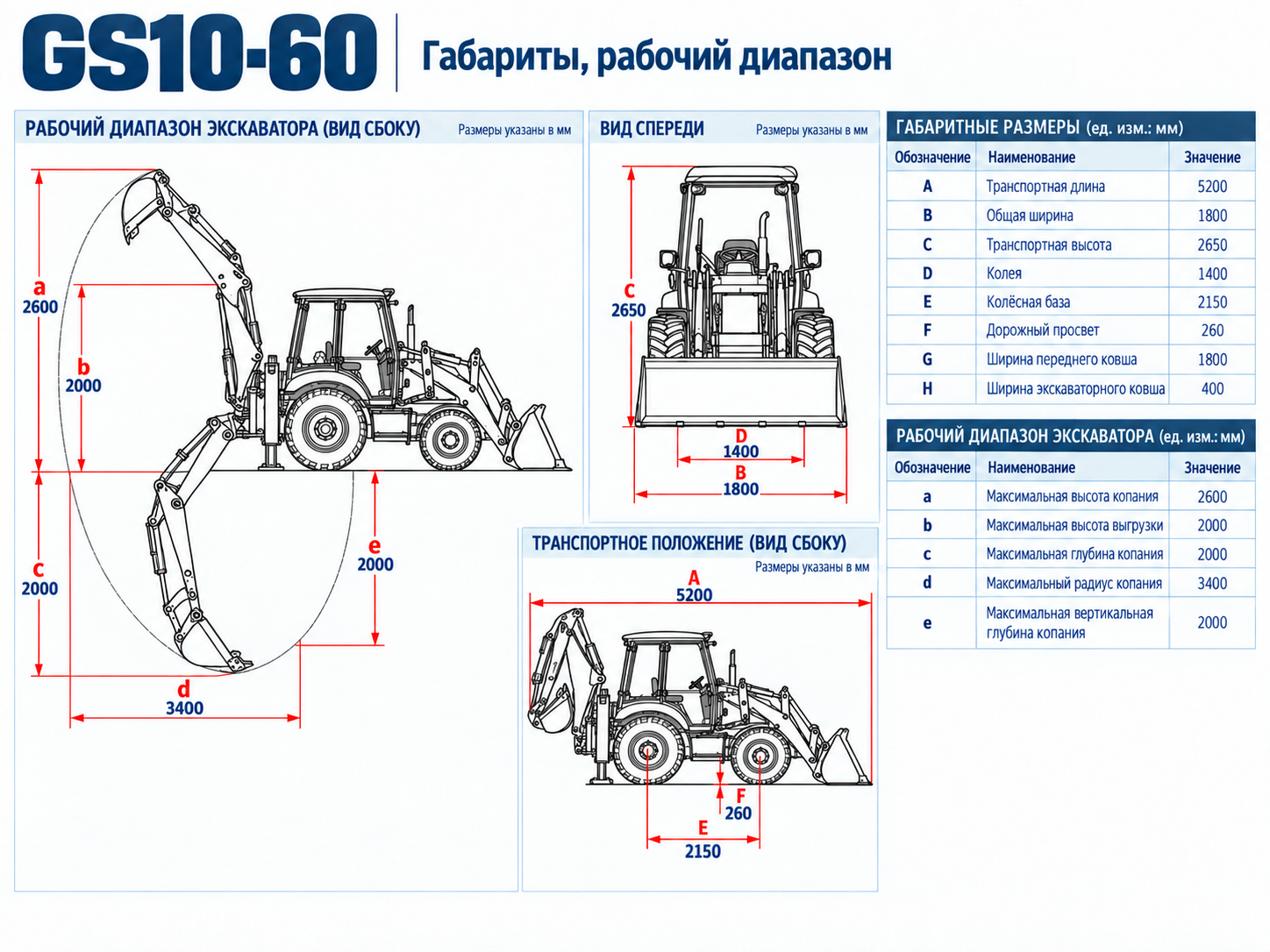 Экскаватор-погрузчик GS10-60 9