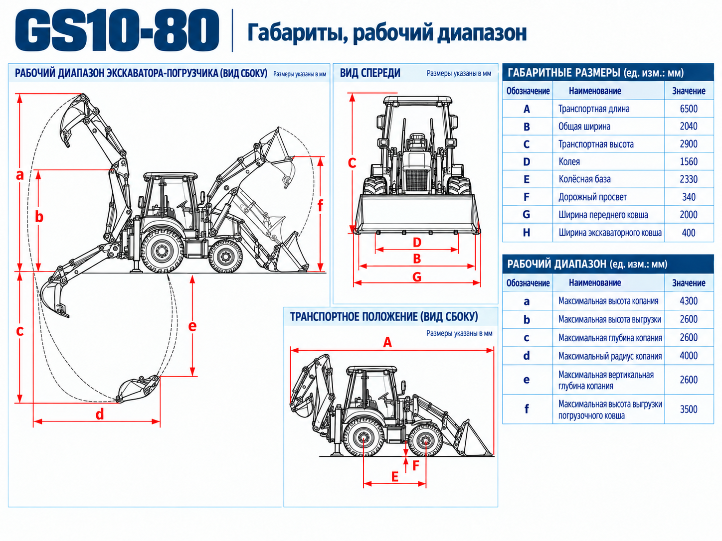 Экскаватор-погрузчик GS10-80 11